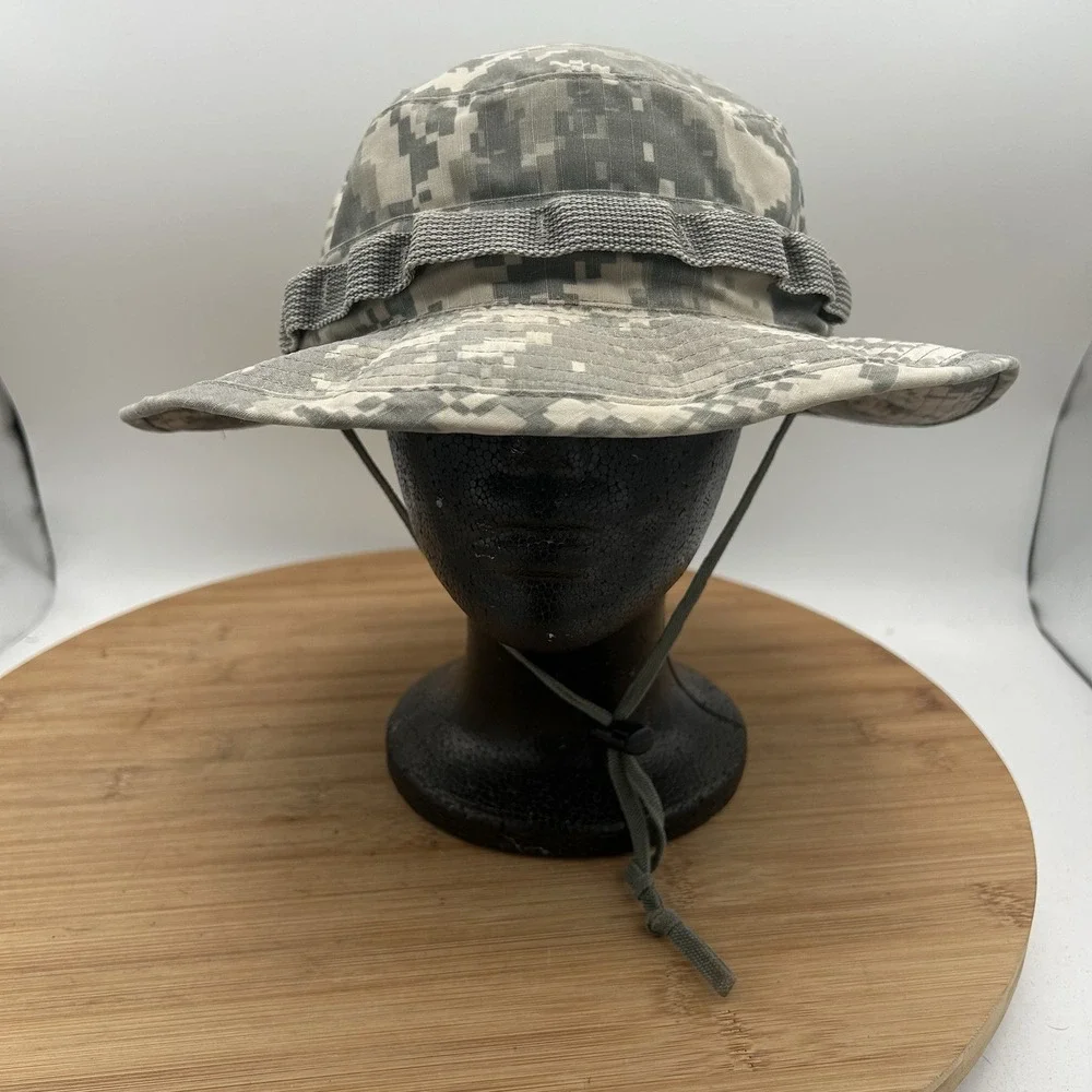 US Military Issue Multicam Hot Weather Boonie Sun Hat Size 7-3/4 Digital‎ Camo